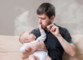 Father's nicotine habit can become a danger to children, the risk of diabetes can increase.