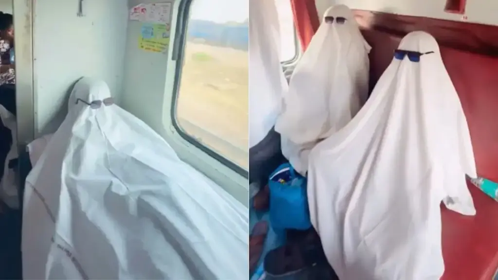 'Ghostly' atmosphere created in the train, your parrots will fly away after watching the video of the unique creativity of the passengers