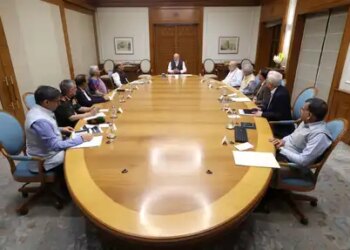 High-level meeting of CCS at Prime Minister's residence; Rajnath Singh, Amit Shah, Jaishankar present