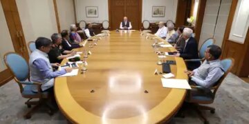 High-level meeting of CCS at Prime Minister's residence; Rajnath Singh, Amit Shah, Jaishankar present
