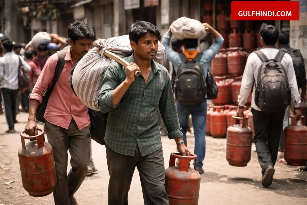 Huge crisis of LPG in Surat, small cylinder available for Rs 2500, workers started returning home