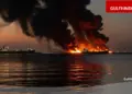 Huge fire broke out at Fujairah Port after drone attack in UAE, government issued new alert for common people