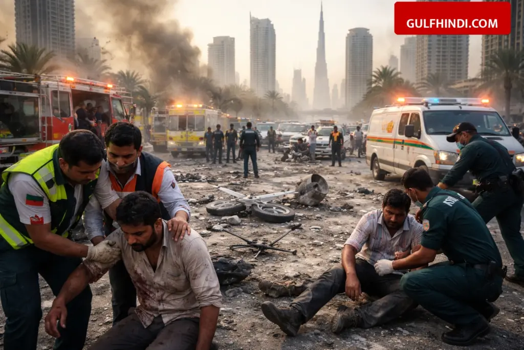 Iran's missile and drone attack in UAE, 6 people including 5 Indians injured