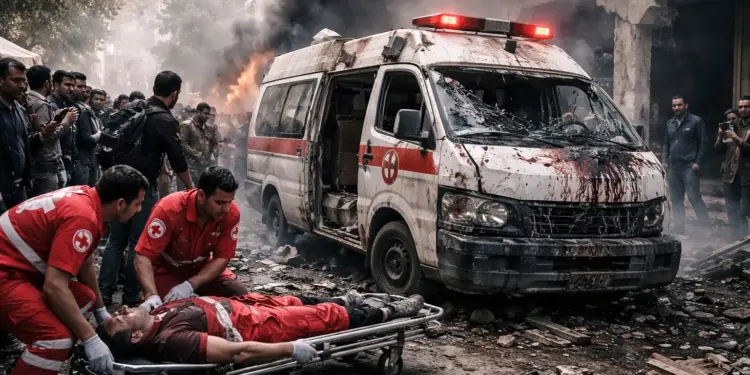 Israeli attack in Lebanon, ambulance targeted, one paramedic killed