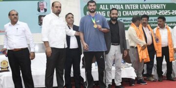 JJT University's Rahul gets silver medal in All India Inter University Boxing Championship
