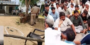 Jhunjhunu: Retired soldier stabbed to death, friend attacked him, massive demonstration by villagers on National Highway