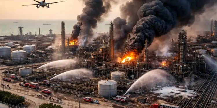 Kuwait Oil Refinery Attack: Drone attack on Kuwait’s oil refinery, fire broke out in many units, relief work continues