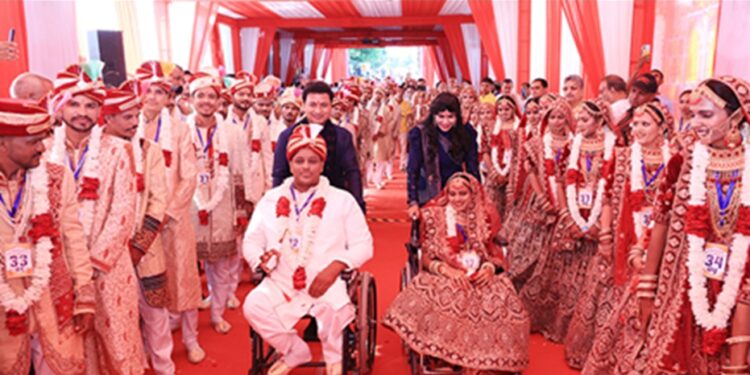 Mahayagya of humanity: 45th mass marriage of disabled and poor in Narayan Seva Sansthan