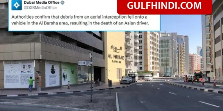 Major accident in Dubai, debris fell on car in Al Barsha, one dead