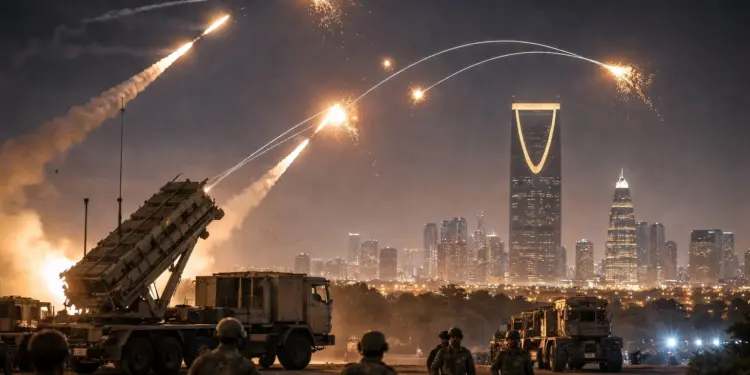Major attack on Saudi Arabia: 21 drones and missiles destroyed in Riyadh and Eastern Province, air defense saved the capital.