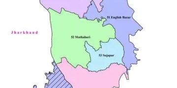 Malda South, where there is a close contest on 7 assembly seats, despite winning the Lok Sabha elections, Congress got zero last time.