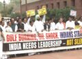 'No silence...need leadership', demonstration of 'India' alliance in Parliament complex regarding oil crisis and Gulf war