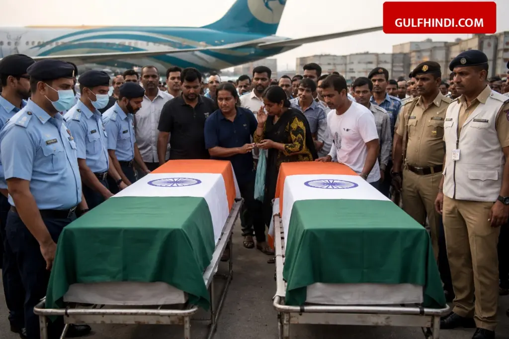 Oman Drone Strike: The mortal remains of 2 Indians who lost their lives in Oman reached India, MEA informed