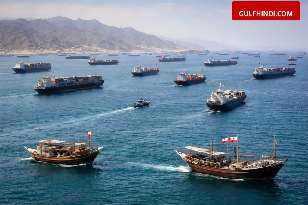 Oman News: 400 ships stranded in the sea near Oman, Iran gave permission to 5 countries including India to cross the route