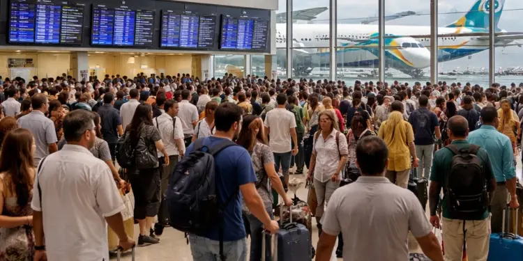 Oman became a support for passengers after air service stopped in the Gulf, extra flights started from Muscat Airport