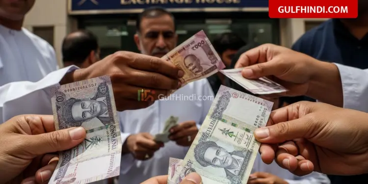 Omani Rial broke record, 240 rupees were being sold for 1 Rial, crowd gathered in the exchange house