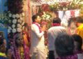 On the occasion of Rajasthan Day, a grand event of Maha Aarti was organized at Brahma Temple in Pushkar, immense enthusiasm was seen among the devotees.