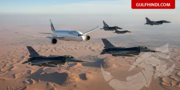 Passenger planes flying under the protection of fighter jets in UAE, police gave strict warning against making videos