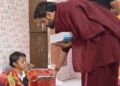 Ram Navami was celebrated with great pomp in Majri Dham, Sumit Giri Maharaj performed Kanya Puja.