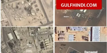 Satellite pictures show the scene of devastation, American radars destroyed in Qatar and UAE