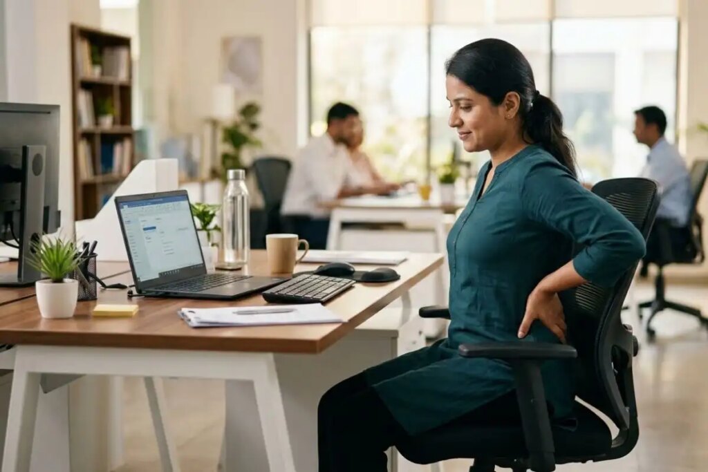 Sitting on an office chair for hours can now be fatal, blood clotting in the veins increases the risk of stroke and heart attack.