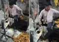 Social media users got angry after seeing the method of making cream roll, after watching the video you will also say - 'Will never eat it again'