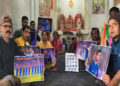 Special puja in Prayagraj for Team India's victory in the semi-finals, fans played Holi with pictures of players