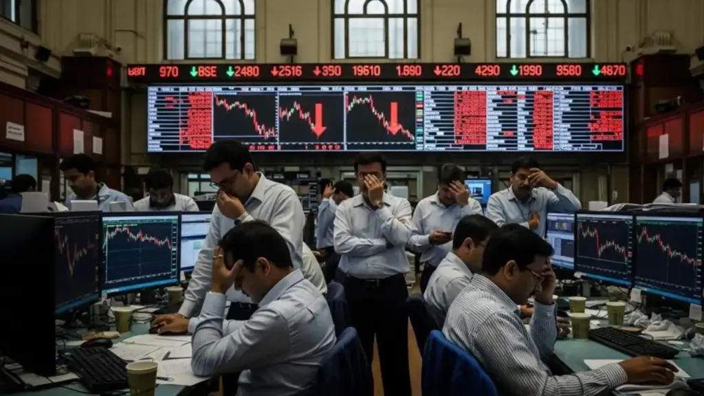 Stock Market Closing: Huge fall in the stock market on Thursday! Sensex closed down 2,496 points, ₹11 lakh crore lost