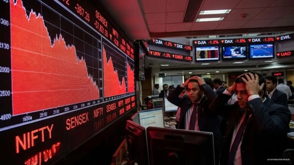 Stock Market Closing: Market bleeding due to Middle East, Sensex closed with a fall of 1048 and Nifty by 313 points.