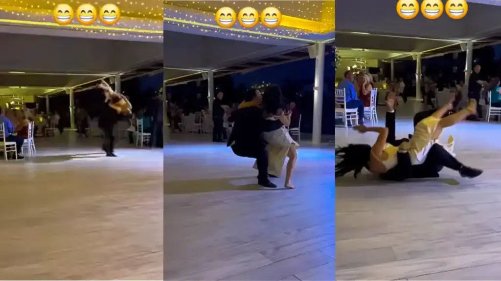 Such an act happened while trying to lift a woman in his lap, everyone will be laughing after watching the VIDEO