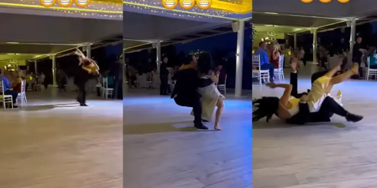 Such an act happened while trying to lift a woman in his lap, everyone will be laughing after watching the VIDEO