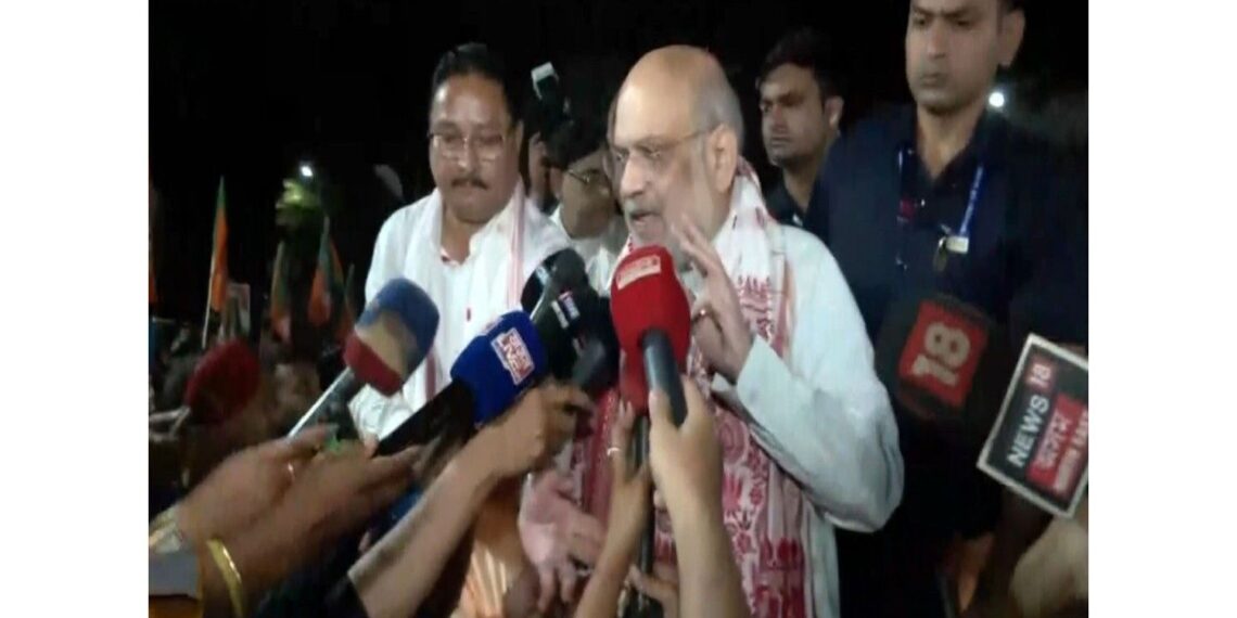 Union Home Minister Amit Shah gave a statement in Guwahati, said "people are eager to form BJP government"