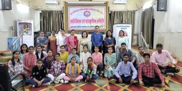 Various competitions were organized on the theme of Rajasthan developed in MSJ College.