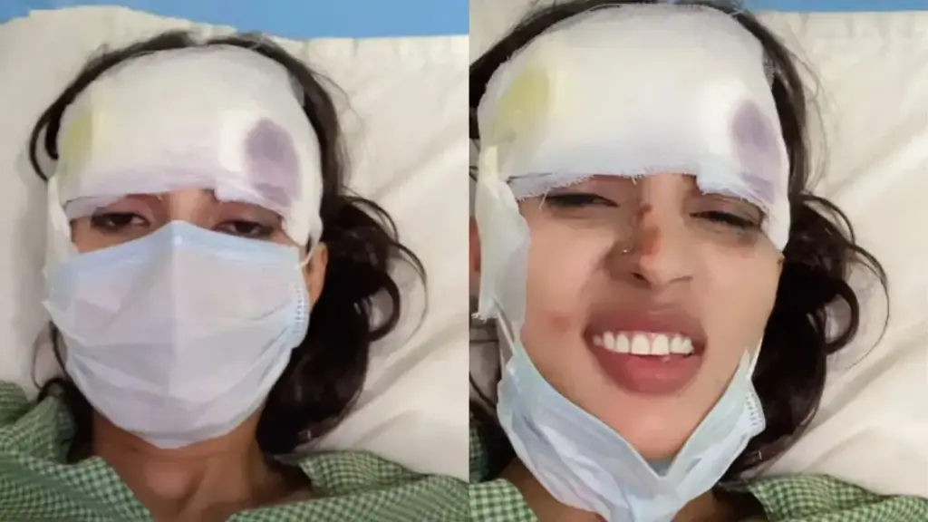 Viral Video: She was making videos even after being admitted to the hospital, users said - 'Have some shame'