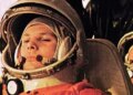 Yuri Gagarin, the first astronaut to go to space, when he left the capsule and 'jumped' from the spacecraft