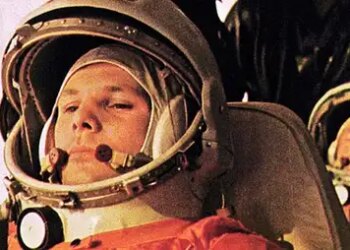 Yuri Gagarin, the first astronaut to go to space, when he left the capsule and 'jumped' from the spacecraft
