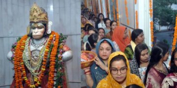 Temples of Lucknow and Ayodhya resonated with Jai Shri Ram and Jai Hanuman, recitation of Bhandara and Sunderkand, see pictures.