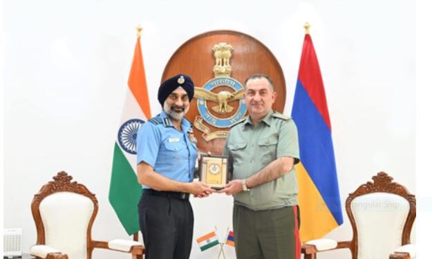 Air Chief Marshal AP Singh and Armenian Army Chief meet, discuss increasing defense cooperation