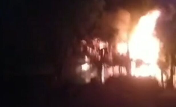 Amer: Massive fire in plywood warehouse on Delhi Road, short circuit caused chaos; goods worth lakhs destroyed