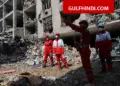 America and Israel attack in the south of Iran, Red Crescent vehicle destroyed, employees saved their lives by running away