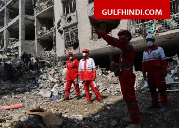 America and Israel attack in the south of Iran, Red Crescent vehicle destroyed, employees saved their lives by running away
