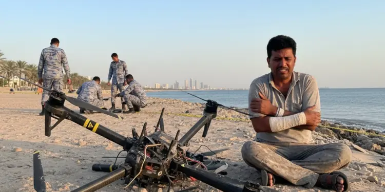 An Indian citizen injured by falling drone debris in Umm Al Quwain, UAE Air Defense prevented the threat