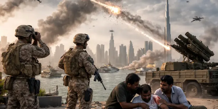 Army shot down 5 missiles and 35 drones coming from Iran in UAE, Indian citizens also injured in the attack