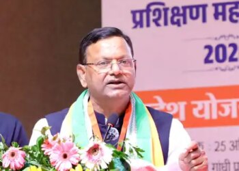 Brainstorming regarding BJP's 'Deendayal Upadhyay Training Mahabhiyan' in Lucknow