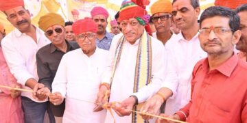 Chanaud Gram Panchayat got the gift of many development works, Cabinet Minister Jora Ram Kumawat laid the foundation stone of many works.