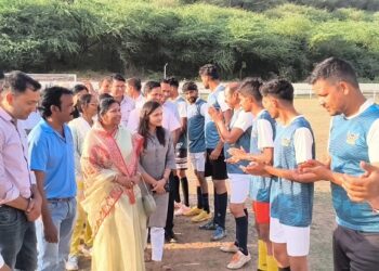 Dausa District Foundation Day Celebration: Football match organized, players showed strength