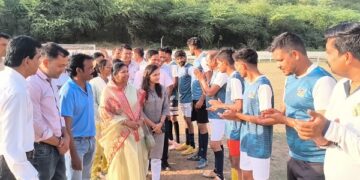 Dausa District Foundation Day Celebration: Football match organized, players showed strength