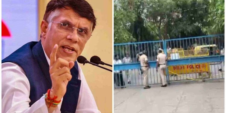 Delhi: Chaos due to CM Himanta's wife's FIR, Assam Police reached Pawan Kheda's house to search.