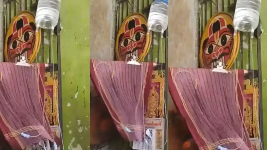 'Desi Jugaad' goes viral in scorching heat, young man makes temporary AC with wet towel and fan