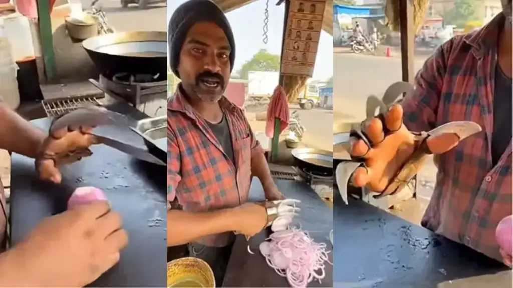 Desi jugaad for cutting onion goes viral, you will be surprised after watching the video